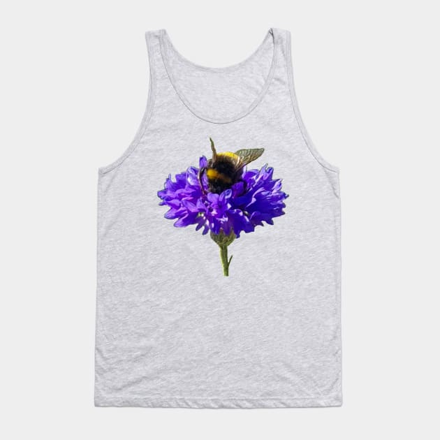 Bumblebee on a Flower Tank Top by ellenhenryart